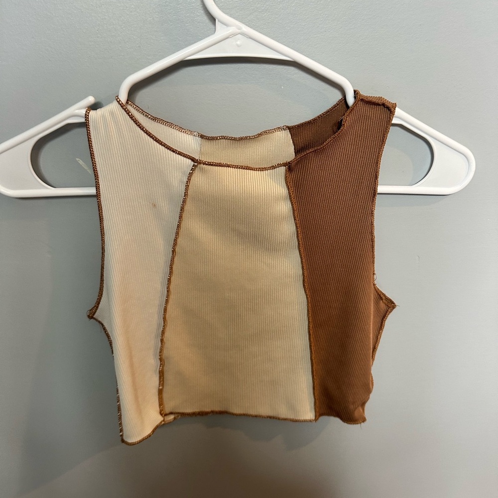 Colorblock Sleeveless Top